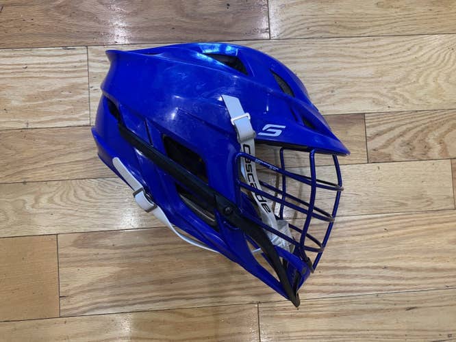Used Cascade S. Royal blue shell, chin, washer and cage. OSFM