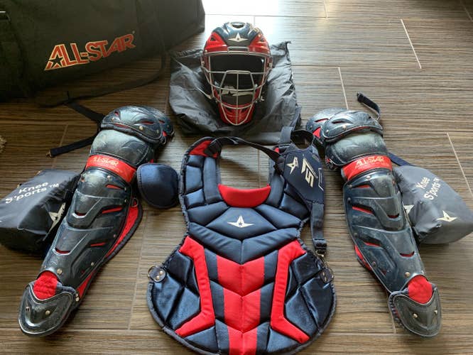 Used Adult All Star System 7 Axis Catcher's Set