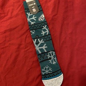 NFL Philadelphia Eagles Christmas Holiday Edition Football Socks by Stance, Size Large * NEW NWT