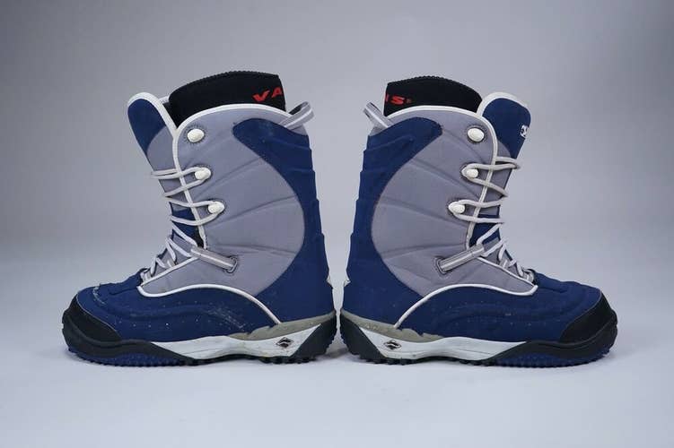 VANS WORLD TRAVELER WINTER WHITE SNOWBOARDING BOOTS MENS US 11, LIGHT BLUE/BLUE