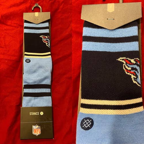 NFL Tennessee Titans Football Socks by Stance, Size Medium * NEW NWT