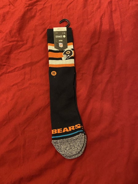 NFL Chicago Bears Football Socks by Stance, Size Large * NEW NWT (Helmet  Logo)