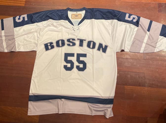 White Boston Police Hockey Jersey