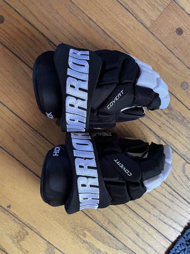 Black Senior Used Warrior Covert Pro Plus Gloves 14" Pro Stock