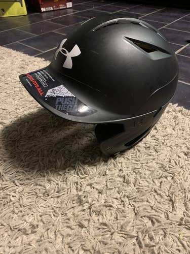 Black Used One Size Fits All Under Armour UABH2 Batting Helmet