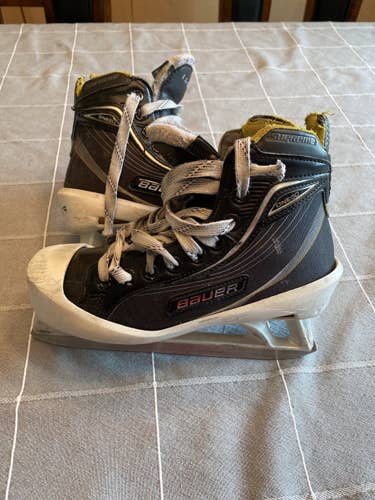 Junior Used Bauer Supreme ONE60 Goalie Skates Regular Width Size 3