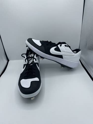 Nike Alpha Huarache Elite 2 Low Baseball Cleats White Black CI2223-002 Size 13