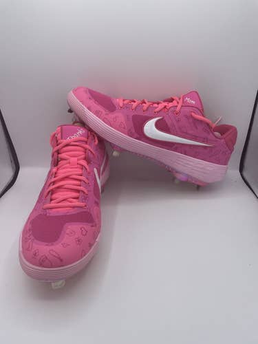 Nike Alpha Huarache Elite 2 Mothers Day Baseball Cleats Men’s Size 13 CI2226-603