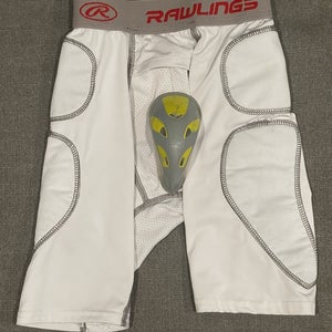 Rawlings Compression Sliding Shorts w/ Protective Padding and Cup Pocket