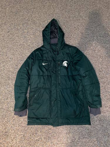 Green Used Large Nike Jacket