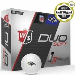 Wilson Staff Duo Soft NFL Baltimore Ravens Golf Balls 1 Dozen NEW #80742