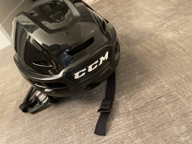 Black New Small CCM Tacks 710 Helmet Pro Stock