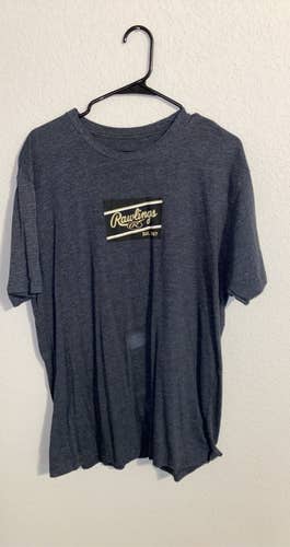 USED Rawlings Men’s XL Black And Gold Rawlings Patch Logo