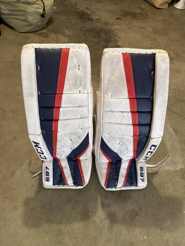 Used 32" CCM Revolution 597 Goalie Leg Pads