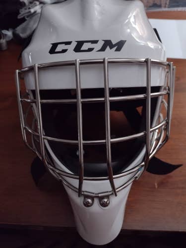 White Junior New CCM 1.5 GFL Goalie Mask