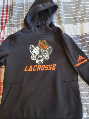 Mercer Bears Black Unisex New Small Adidas Lacrosse Sweatshirt
