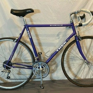 Vintage 1993 USA  Trek 1420 58cm Easton Aluminum 21-Speed Road Bike Shimano