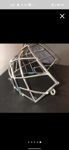 Silver Senior Used CCM 1.5 Goalie Cats eye cage