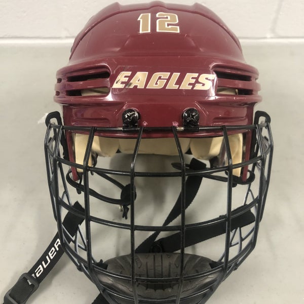 Boston College game used helmet/mask