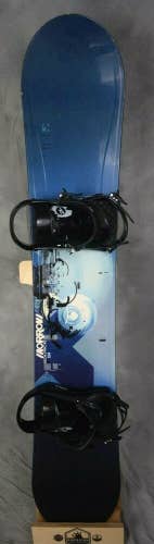 MORROW SOURCE WIDE SNOWBOARD 159CM WITH NEW XL ROSSIGNOL BINDINGS