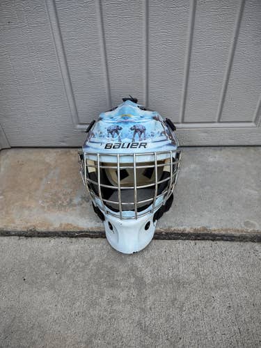 Junior Used Bauer Goalie Mask Star Wars