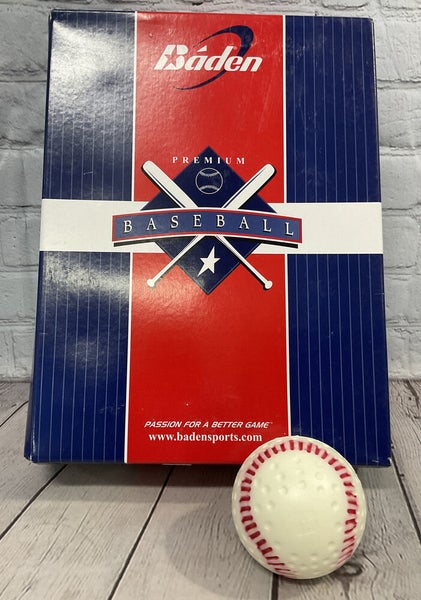 Baden Premium Lite Flite SBBR-00 Dozen Dimpled Practice Baseballs New With Box