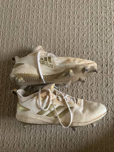 White Used Metal Adidas Adizero Afterburner