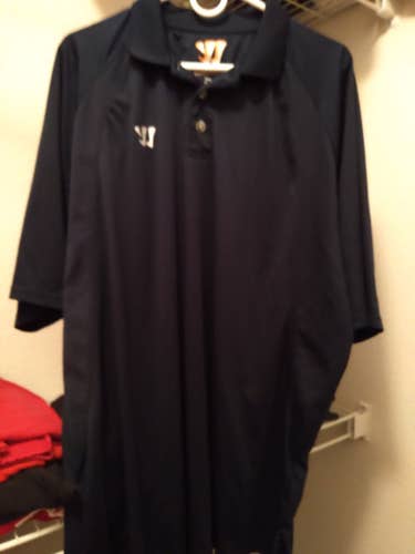WARRIOR Black New Men's Adult XXL POLO Shirt