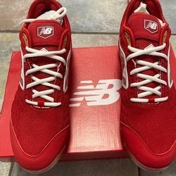 Red New Adult Men's Size 11 (Women's 12) Metal New Balance Low Cut