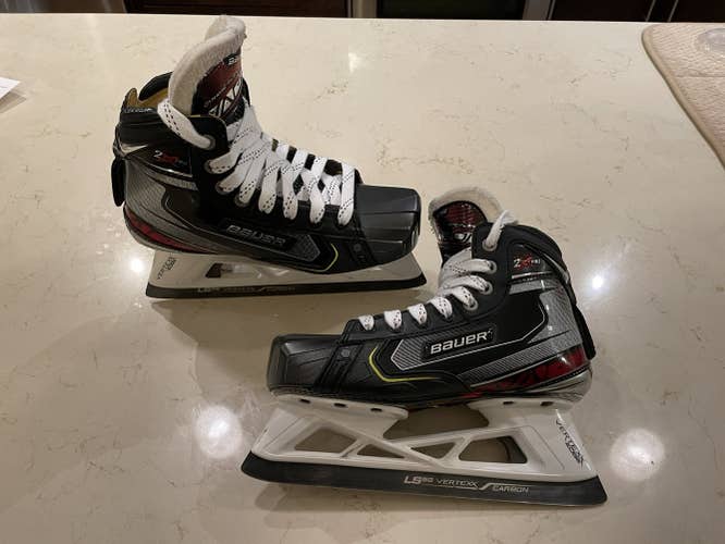 Used Bauer Regular Width  Size 4.5 Vapor 2X Pro Hockey Goalie Skates