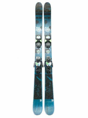 Line Super Hero Boys Junior Blue/Black Size 133cm All Mountain Skis/Bindings