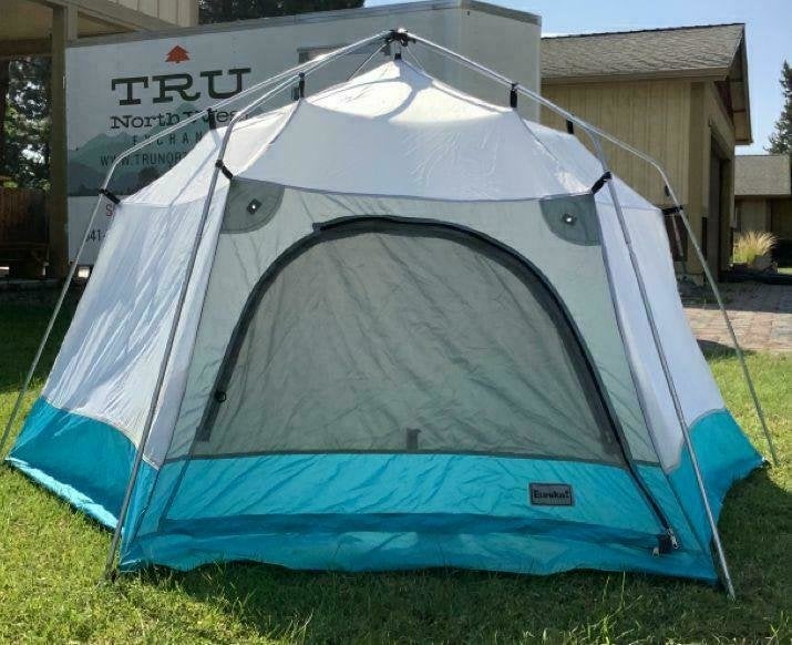 Equinox Blue/White 3-Season Size 4-Person Camping Tent SidelineSwap