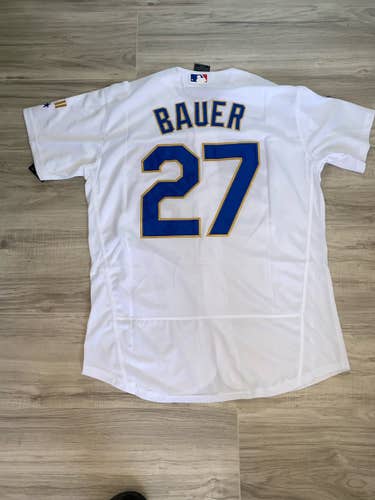Bauer dodgers white  championship jersey