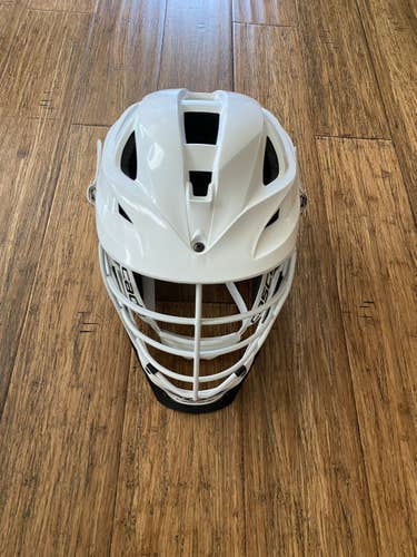 All White Cascade S Helmet Like New