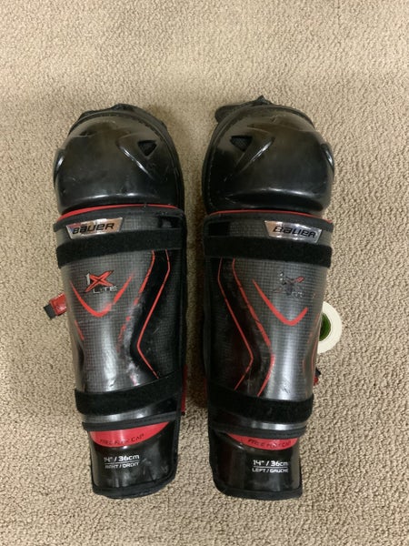 Used Senior Bauer Vapor 1X Lite Shin Pads