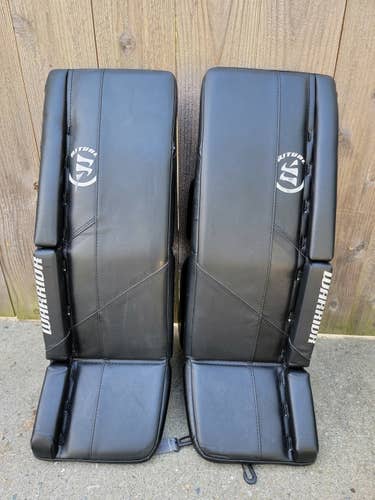 Black Used Junior 26" + 1" Warrior Ritual G5 Goalie Leg Pads