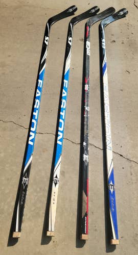 4 Pack Easton RH Hockey Sticks EQ50/S13/S7/S7