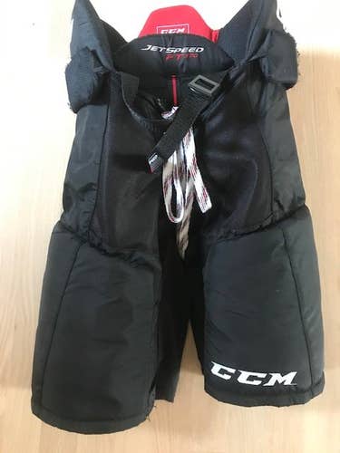 Black Junior Used XL CCM Hockey Pants