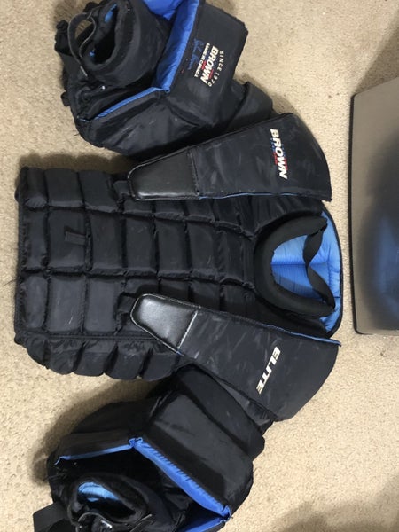 Chest and Arm Protectors - Brown Hockey