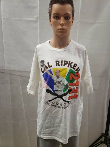 NWT Cal Ripken Jr. 2131 Iron Man Shirt Single Stiched XL MLB