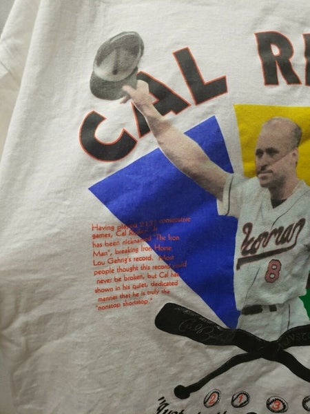 Vintage 90s T-shirt CAL RIPKEN Baltimore Orioles Record I Was