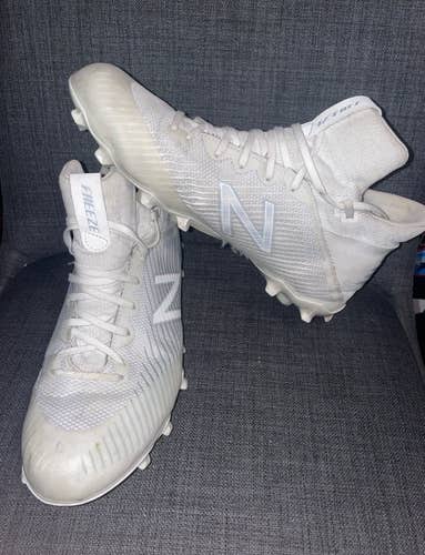 White New Balance Freeze Lacrosse Cleats Size 11.5 Used-Great Condition