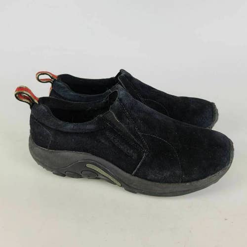 Merell Womens Jungle Moc Slip On Shoes Midnight Black Round Toe 9