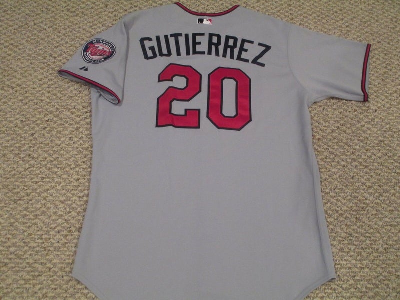 Authentic Majestic MN TWINS Team Issued Carlos Gutierrez Road Jersey size  (XL)