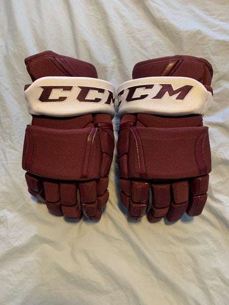 CCM HG12 14 inch Pro Stock Colorado Reverse Retro Gloves (Nordiques colorway)
