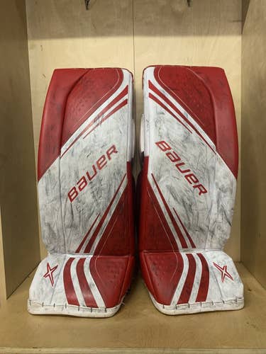 Red Intermediate 31" Bauer  Vapor 2X Goalie Leg Pads