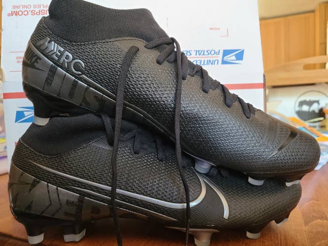 Nike Mercurial Superfly Cleats Black New Men's Size 7.5