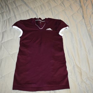 NEW - adidas Blank Football Game Jersey (Sample), Maroon, Large - With tags!