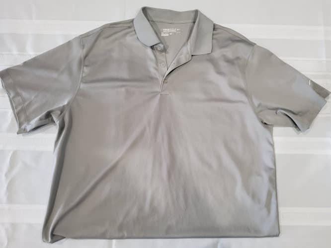Gray Adult Men's Used XL Nike Dri-Fit Golf Shirt