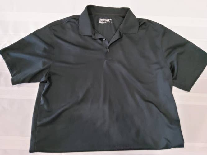 Black Adult Men's Used Large Nike Dri-Fit Golf Shirt